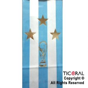 BOLSITA PAPEL ARGENTINA CAMPEON 12.5X24.5CM x 10